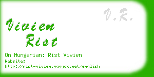 vivien rist business card